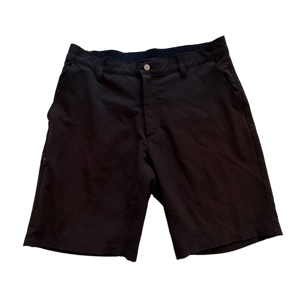 BYLT Premium Basics Mens Black Kinetic Performance Shorts L Logo Athleisure